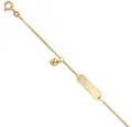 Produktbild: Schmuck Krone Goldarmband Schildband mit Herz, 585 Gelbgold, 14cm, Gold 585
