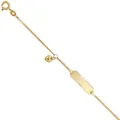 Produktbild: Armband Schildband mit Herz 585 Gold Gelbgold Kinder Armschmuck 14cm