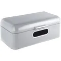Produktbild: Echtwerk Brotkasten Retro single window, Metall, Klappdeckel, 42,5 x 23,8 x 17 cm, grau