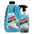 Produktbild: NIGRIN POWER Scheiben-Frostschutz Fertigmix 3 Liter + Icebreaker 0,75 Liter Winterbundle | Reinigungszusatz für Autoscheiben & Scheinwerfer | wirksam bis -25°C | Scheibenenteiser Spray für klare Sicht