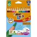 Produktbild: Evolution Triangle ECOlutions BIC Kids Bleistifte 10+2 Farben