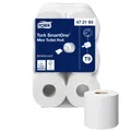 Produktbild: Essity Professional Hygiene Germany GmbH Tork Toilettenpapier SmartOne, T9 kompatibel, 18 x 13,4 cm, weiß, Einzelblattentnahme, rasch zersetzbares Papier vermeidet Rohrverstopfungen, 1 Paket = 12 Rollen á 620 Blatt = 7.440 Blatt 472193