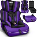 Produktbild: KIDUKU® Kindersitz 9-36 kg (1-12 Jahre) mit Kindersitzunterlage - Autositz ECE R129/03, Gruppe 1/2/3 Autokindersitz Kinderautositz