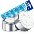 Produktbild: Retoo 10 Stück LR44 1.5V Knopfzelle Alkaline, Knopfbatterien AG13, Batterie mit Lange Haltbarkeit, Alkali Knopfzellen 110mAh für Fernbedienungen, Uhren, Waagen, Rechner
