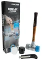 Produktbild: HALDER SIMPLEX Plusbox Starterkit Alu Schonhammer Ø 60 mm + Cuttermesser Hammer