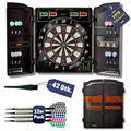 Produktbild: Best Sporting Dartscheibe elektronisch Oxford Evolution I E-Dartscheibe mit LED-Anzeigen, inkl. 12 Dartpfeile & 42 Ersatzspitzen I 1-16 Spieler I 27 Spiele -159 Varianten