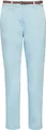 Produktbild: comma elastische 7/8-Hose Slim Fit Tapered Leg mit Leder-Optik-Gürtel Blau Gr. 46