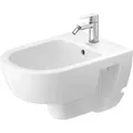 Produktbild: Duravit D-Code Wandbidet, mit Hahnloch, mit Überlauf, 370x540x340mm, Weiß Hochglanz, 2723150000
