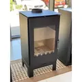 Produktbild: Kaminofen retro model with cast iron door, Energieefizienz A, 7.7 kW, 470 x 400 x 673 mm - Schwarz