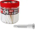 Produktbild: Tox Dübel 016260051, Allzweckdübel Deco 8/49, 8 x 49mm, Universaldübel, 85 Stück