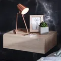Produktbild: Wandregal Schublade Nachtkommode Nachtschrank hängend schwebend Wandboard Sonoma