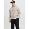 Produktbild: Jack & Jones Kapuzensweatshirt JJESOHO SWEAT ZIP HOOD NOOS grau XXL (58/60)