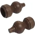 Produktbild: Gardinenstangen-Endstück LIEDECO, braun (nussbaum), Ø:2,8cm, Gardinenstangenendstücke, Gardinenstangen-Endstück, für Gardinenstange Ø 28 mm