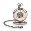 Produktbild: Hermann Jäckle Lindau Skelett Taschenuhr Handaufzug | Mineralglas | Kette & Reis