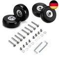 Produktbild: JiaDanweng Kofferrollen Ersatz Rollen 4 Stück Set Reparaturset 50mm Wheels für K