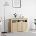 Produktbild: vidaXL Sideboard Sonoma-Eiche 116 x 30 x 75 cm Holzwerkstoff