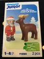 Produktbild: Playmobil Junior 71894 - Weihnachtsmann & Rentier NEU&OVP zum Spielen &Sammeln