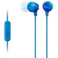Produktbild: Sony Kopfhörer MDR-EX15APLI, blau, In-Ear, mit Mikrofon, kabelgebunden, 3,5mm Klinke