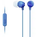 Produktbild: Sony MDR-EX 15 APLI In-Ear-Kopfhörer blau Kabelfernbedienung Mikrofon Klinke NEU
