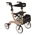 Produktbild: Drive Medical Rollator Nitro L champagner bis 130Kg Gewicht: 7,3Kg, faltbar