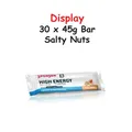 Produktbild: High Energy Bar Sponser 30 x 45g Riegel Salty + Nuts Fitness Kohlenhydrate