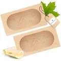 Produktbild: 2X HOFMEISTER® Butterform, für 250 g Butter, 19 cm, 2 Vögel, handgeschnitzt in Deutschland, Butter-Form zum Dekorieren, eckige Sturz-Form, Butter-Model aus heimischem Ahorn-Holz