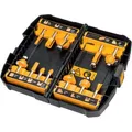 Produktbild: DeWalt Fräser DT90016, 8mm, 12-teiliges Set, mit Kunststoffkassette, für Holz