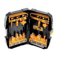 Produktbild: DeWalt DT 90016 Fräser Set 12-tlg. mit verschiedenen Fräsern in praktischer Box