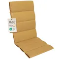 Produktbild: Herlag Hochlehner-Polsterauflage Linnea 123x50x3cm | Stuhlauflage Mehrfachsteppung | Auflage für Hochlehner-Gartenstühle | Premium-Line | Öko Tex 100 | 1 Polster | Senfgelb