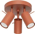 Produktbild: Plafond RING 3P roter Ocker 3xGU10 10W Stahl 18.5x19.5x19.5cm Sollux Lighting