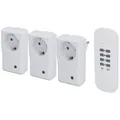 Produktbild: Unitec Funksteckdose 31144, für innen, 40m Reichweite der Fernbedienung, weiß, 3 Stück