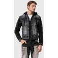 Produktbild: Cipo & Baxx Outdoorjacke Jacke mit abnehmbarer Innenjacke schwarz S (48)