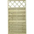 Produktbild: Plus Zaun Bergen mit Rankgitter 90 x 165 cm Druckimprägniert - Braun