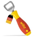 Produktbild: Wiha Flaschenöffner SoftFinish® Werkzeuggriff, Geschenk für Männer, Bieröffner, Kapselheber, Kneipe und Küche, Männergeschenk für Vatertag (04703)