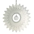 Produktbild: CIM Edelstahl Windspiel - Mirror Star 200 - Durchmesser: 20cm - inkl. Haken mit Kugellagerwirbel
