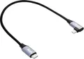 Produktbild: Akyga AK-USB-55, 0,3 m, Lightning, USB C, Männlich, Männlich, Schwarz