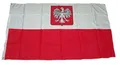 Produktbild: Fahne / Flagge Polen mit Wappen NEU 90 x 150 cm