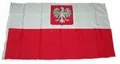 Produktbild: Flagge / Fahne Polen Adler Hissflagge 90 x 150 cm