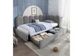 Produktbild: Flieks Polsterbett (1-tlg), Einzelbett Daybett Tagesbett Schlafsofa mit 2 Schubladen Samt 90x200cm
