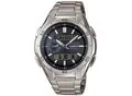 Produktbild: Funkchronograph CASIO FUNK, silber (silberfarben, grau), Armbanduhren, Herren, Solaruhr,Armbanduhr,Herren,Digitaluhr,Titanarmband, bis10 bar wasserd.