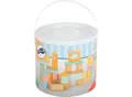 Produktbild: Legler small foot 11722 - Holzbausteine Pastell, Eimer, 50-teilig Konstruktions-Spielset