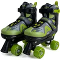 Produktbild: Apollo Champion Adjustable Quad Skate - verstellbare Rollschuhe für Kinder, komfortable, größenverstellbare LED Roller Skates, für Mädchen und Jungen, Größen 31-42