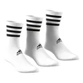 Produktbild: adidas 3 Paar 3-Streifen Cushion Crew Socken, White, M