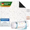 Produktbild: Blumtal Premium Picknickdecke wasserabweisend 200x200 cm Boho & Terrazzo Design - waschbare Stranddecke 200x200 + weiche Zwischenfüllung - Campingdecke aus Oxford-Gewebe - Decke Terrazzo Bunt