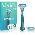 Produktbild: Gillette Venus Smooth Rasierer + 2 Ersatzköpfe 1 St.