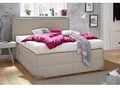 Produktbild: Boxspringbett, beige (dunkelbeige), Liegefläche B/L: 140cm x 200cm, H2, 7-Zonen-Kaltschaummatratze, Bettrahmen und seitliche Einfassung Unterbox und Obermatratze: Fein-Strukturstoff (77% Polyester, 23% Viskose).;Spiegelfläche der Matratzen: 100% Polyester, WESTFALIA SCHLAFKOMFORT, Komplettbetten, Boxspringbett