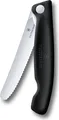 Produktbild: Victorinox Picknickmesser Swiss Classic 6.7833.F | Faltbar | Wellenschliff | 11 cm Klinge | Edelstahl | Schwarz