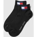 Produktbild: Tommy Hilfiger Sneakersocken mit Logo-Print im 2er-Pack in Black, Größe 39/42