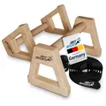 Produktbild: ArtSport Liegestützgriffe XXL (2-St), Parallettes aus Holz für Calisthenics, handlich, leicht & stabil beige 20 cm x 39 cm x 20 cm