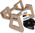 Produktbild: ArtSport Liegestützgriffe aus Holz XXL - Calisthenics, Parallettes, Liegestützen